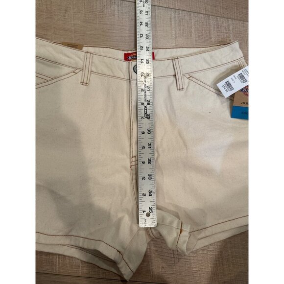 Dickies Juniors Natural Canvas High-Waisted Shorts New 9 / 29 - Picture 4 of 9